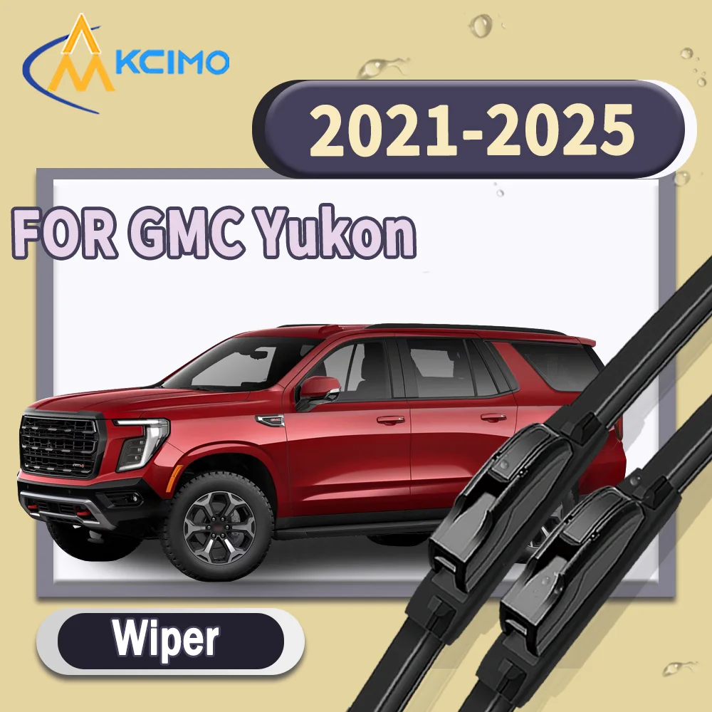 

High Quality Silent 2pcs Windscreen Car Rain Brush Front Windshield Auto Wipers Perfect Fit for GMC Yukon 2021-2025 Easy Install