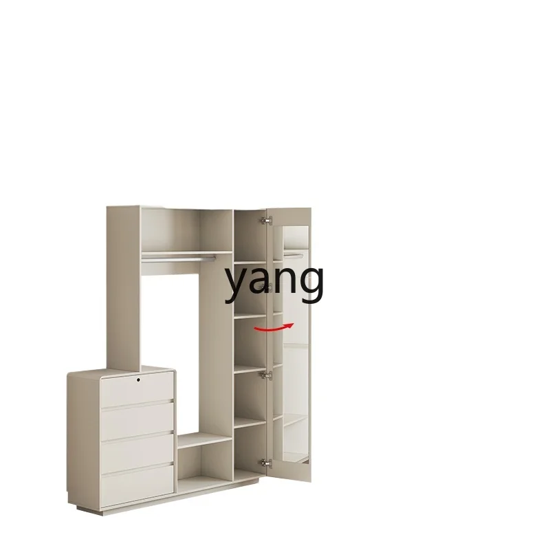 

LH Bedroom Chest Coat Rack Integrated Modern Wall Bedside Storage Locker