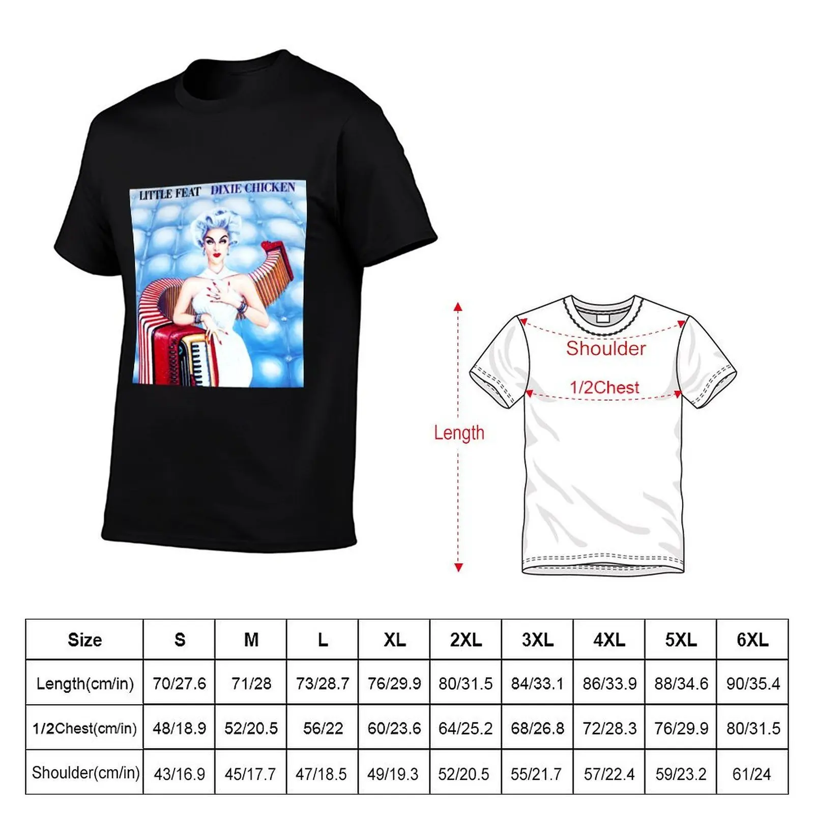 dixie chicken- little feat T-Shirt rapper graphic tees plus sizes anime shirts men
