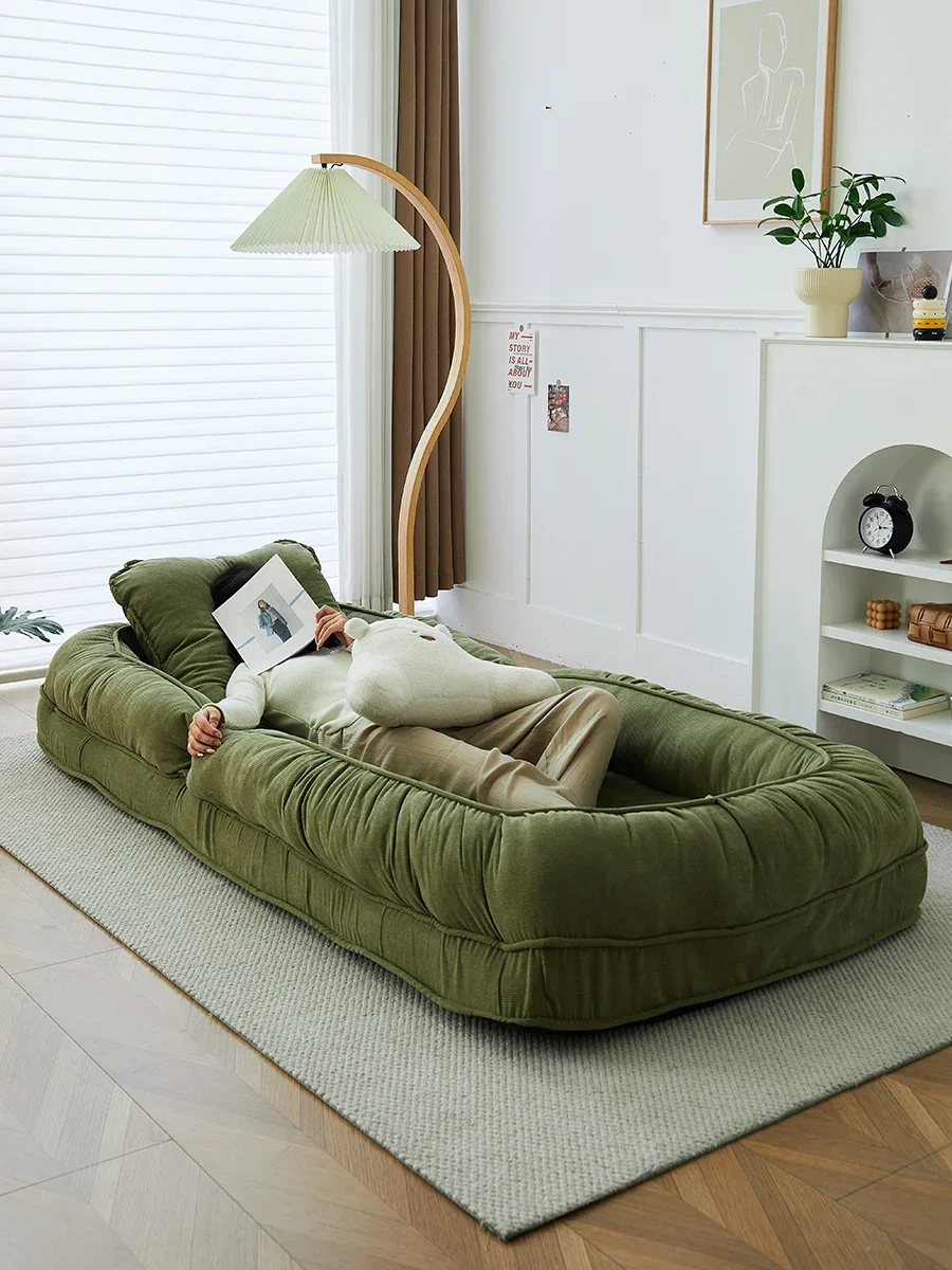 Human kennel Internet celebrity lazy sofa reclining sleepable folding bedroom sofa bed dual-purpose single sofa removable