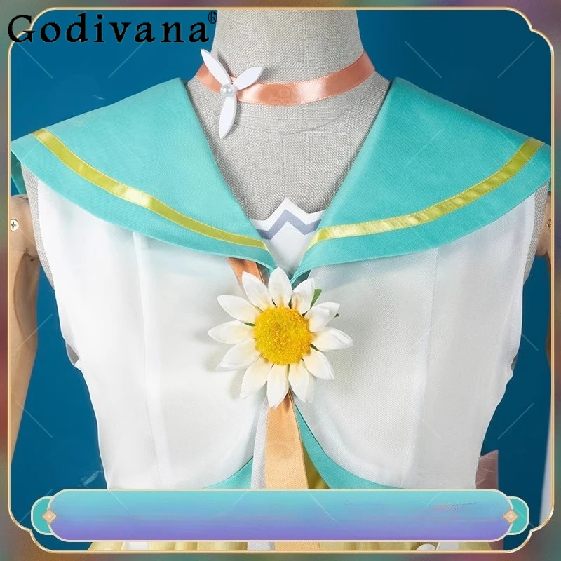 Role Play King Cos of Glory Dolia Cosplay Costume Wig Golden Tide Women Adult Skirt Set Sweet Anime Female Carnival Suits