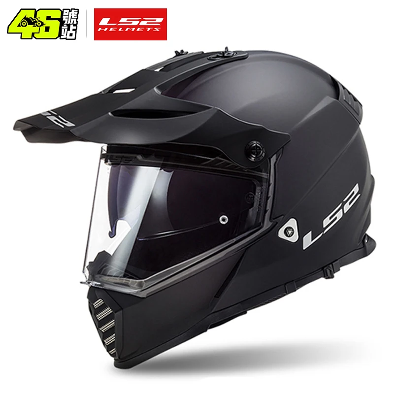 LS2 MX436 Twin Shield Motocross Helmet LS2 PIONEER EVO Motorcycle Helmets off road capacetes para moto capacete cross