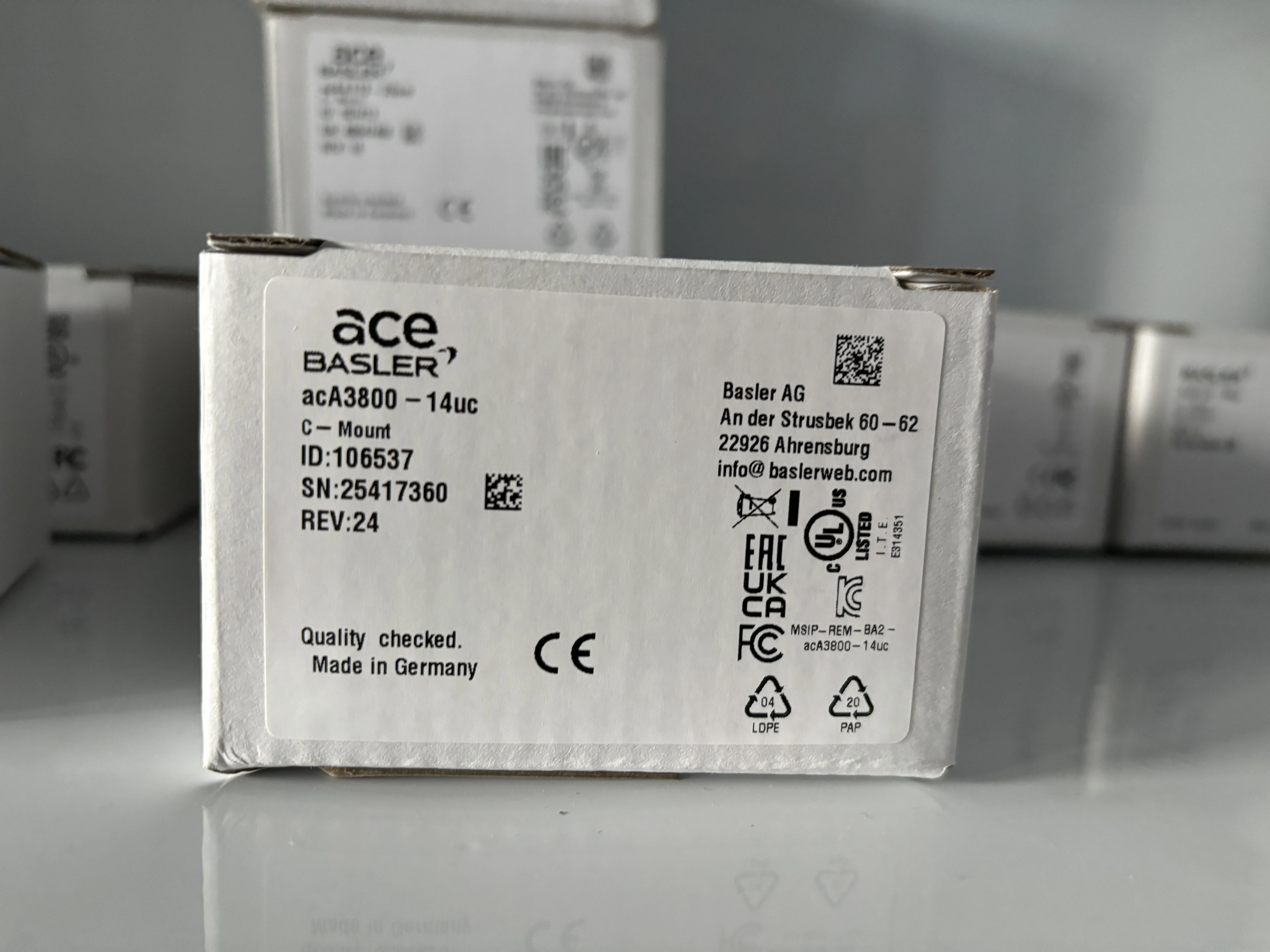 The Basler acA3800-14um acA3800-14uc USB 3.0 Area Scan Cameras