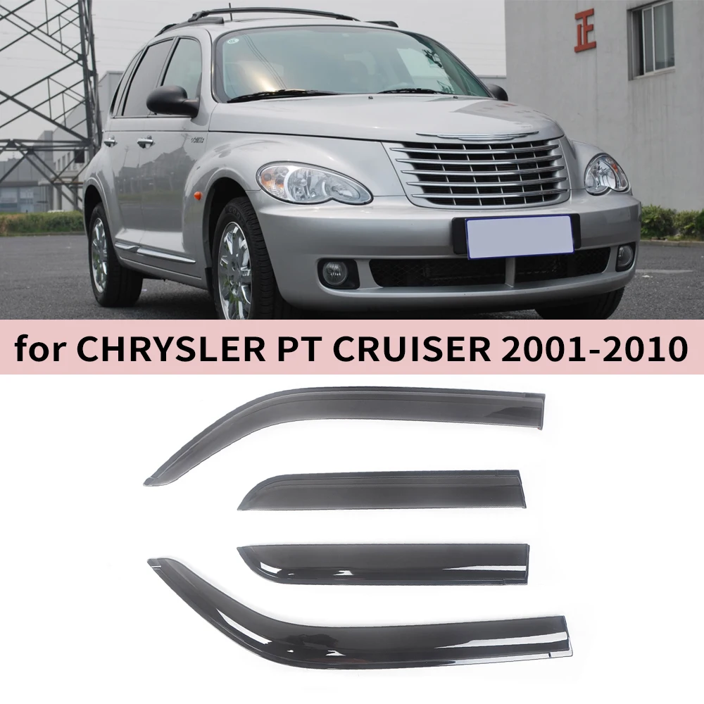 

For Chrysler PT Cruiser 2001 2002 2003 2004 2005 2006 2007 2008 2009 2010 Wind Deflectors Rain Guards Door Visor Window Visor