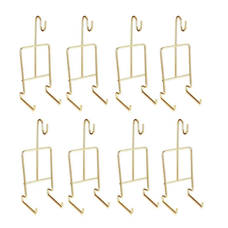 8 Pieces Tea Cup and Saucer Display Stand Holder Cup Saucer Holder Pack Tea Coffee Mug Organizer for Kitchen Plate-A27R