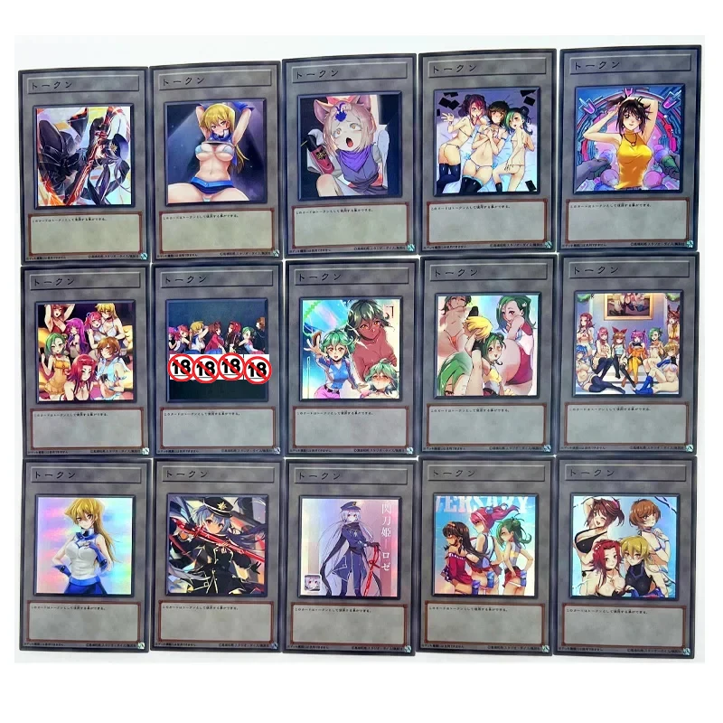 99pcs/set Yu Gi Oh ACG Sexy Nude Dark Magician Girl Sky Striker Ace Toys Hobbies Hobby Collectibles Game Collection Anime Cards