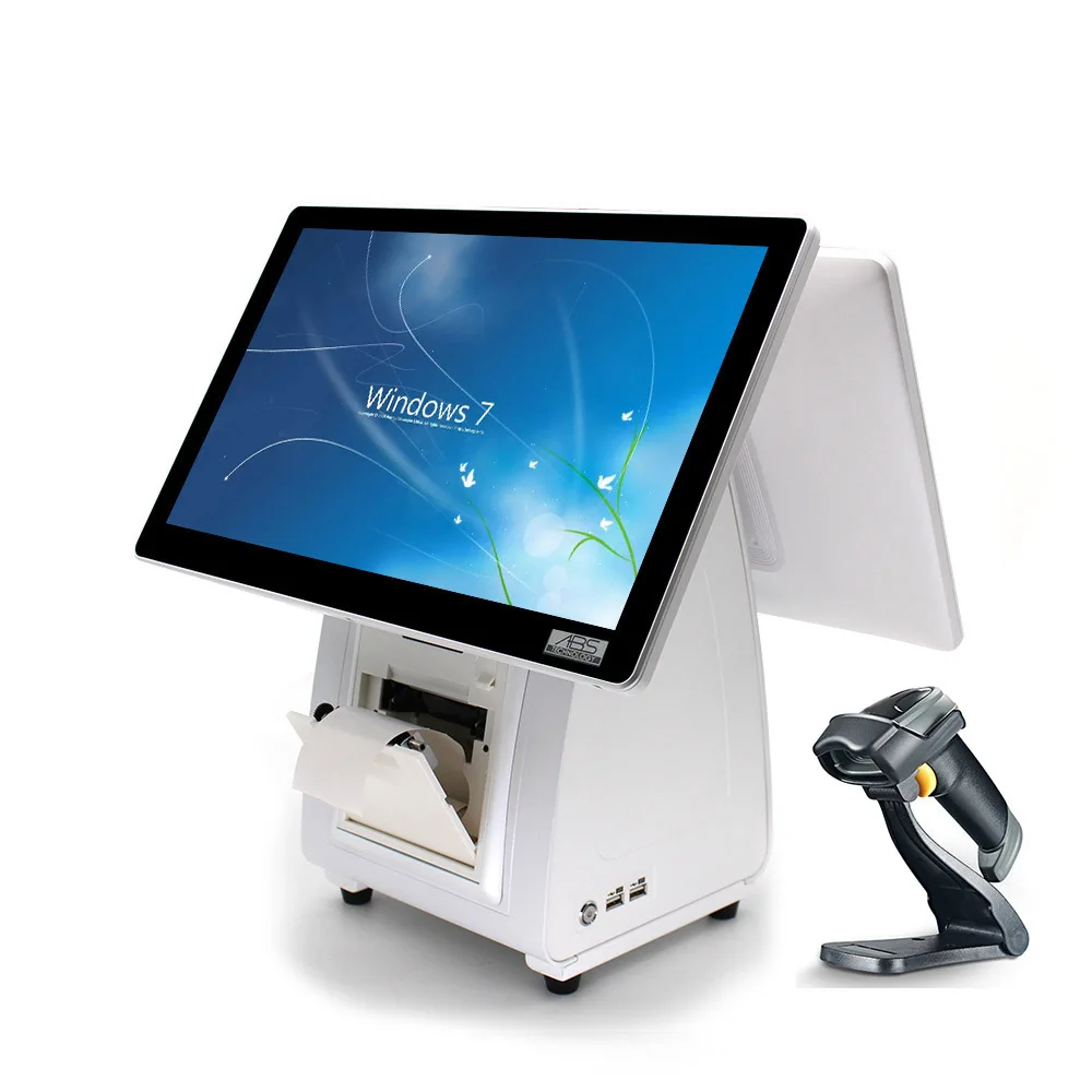 ATV&UTVAll-in-One 15.6 Inch White Touch POS System High-Value Cash Register ABS6000 Windows 7/10 Wi-Fi 6 1 Year Warranty 1920x10