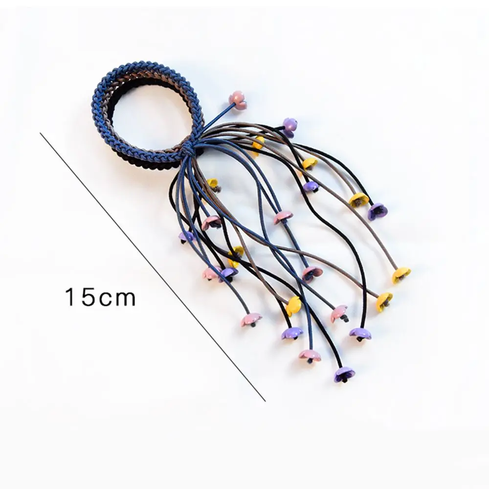 Cute Korea Women Fashion Ribbon Flower Hair Ties Hair Accessories Hair Ropes Rubber Band