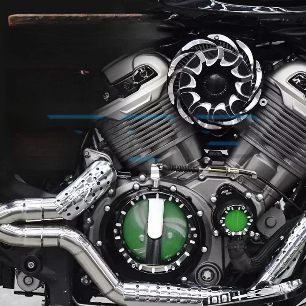 Turbo air filter engine water pump cover BENDA DARK FLAG 500 transparent clutch cover 500 dark flag dark flag500
