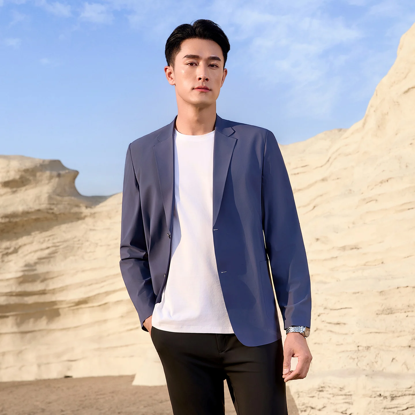 เสื้อแจ็คเก็ตสูทสีกากีลำลองสำห - Khaki Formal Wear Men บทวิจารณ์และราคา