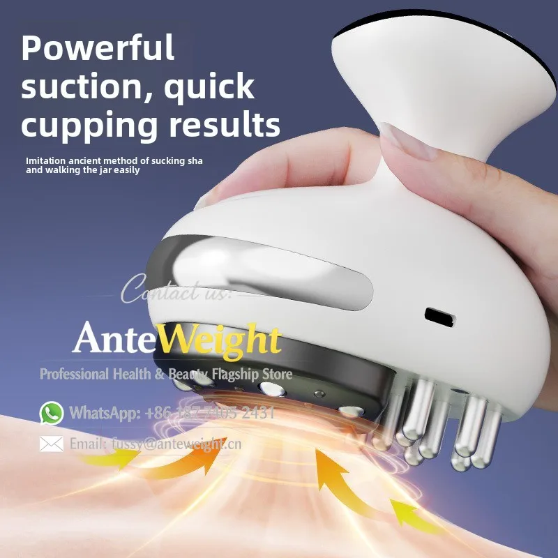 

Multi-Function Bian Stone Scraping Massager, Electric Heating Gua Sha Tool for Home & Salon | Wholesale Physiotherapy Device