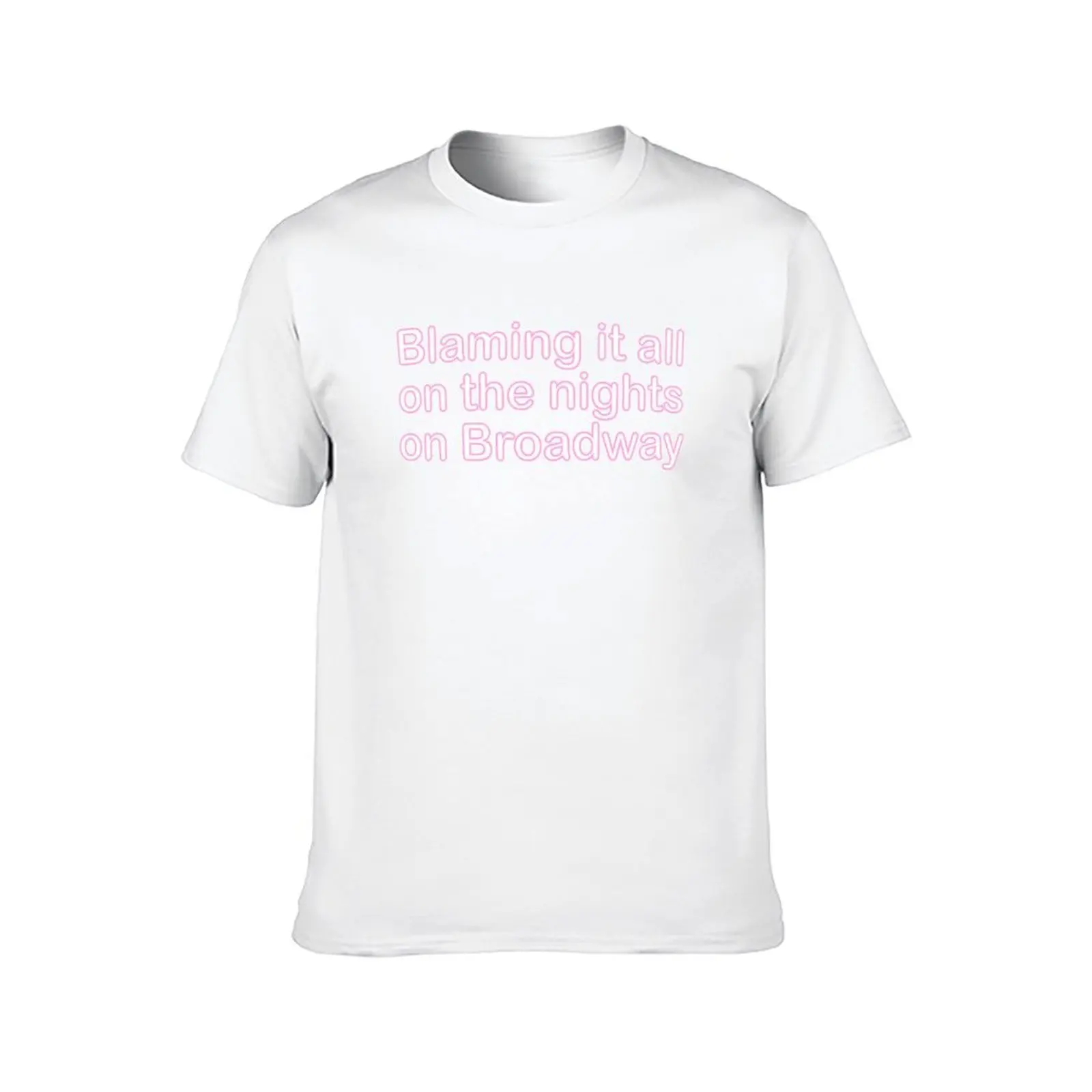 تي شيرت قطني مطبوع عليه كل الليل في برودواي تي شيرت رجالي 100% مضحك تي شيرت فكاهة داكنة تي شيرت #2