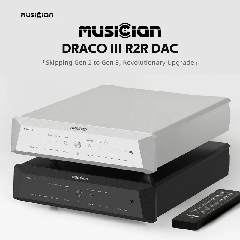 MUSICIAN Draco III R2R DAC ALTERA ARM High Perfomance Decoding Chips R2R True Balanced Decoder I2S/Coaxial/Optical/AES/USB