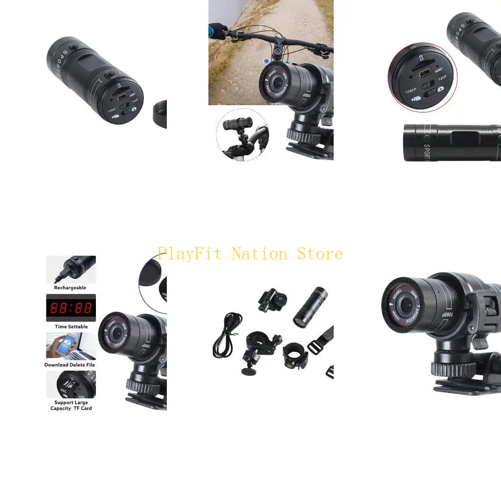 

242F Мотоциклетные шлемы Камера Широкоугольные видеокамеры 120° Спортивная экшн-камера