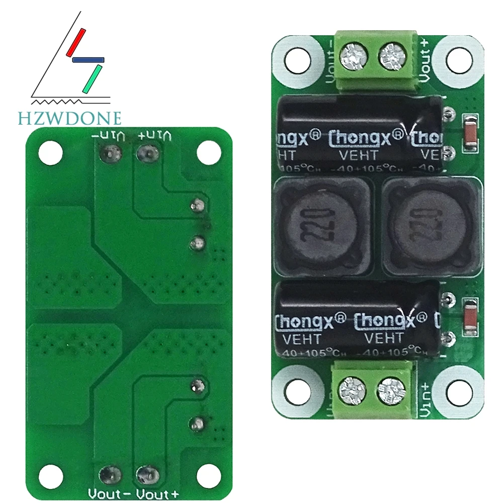 0-50V 4A DC power supply filter board Class D power amplifier Interference suppression board car EMI Industrial control panel