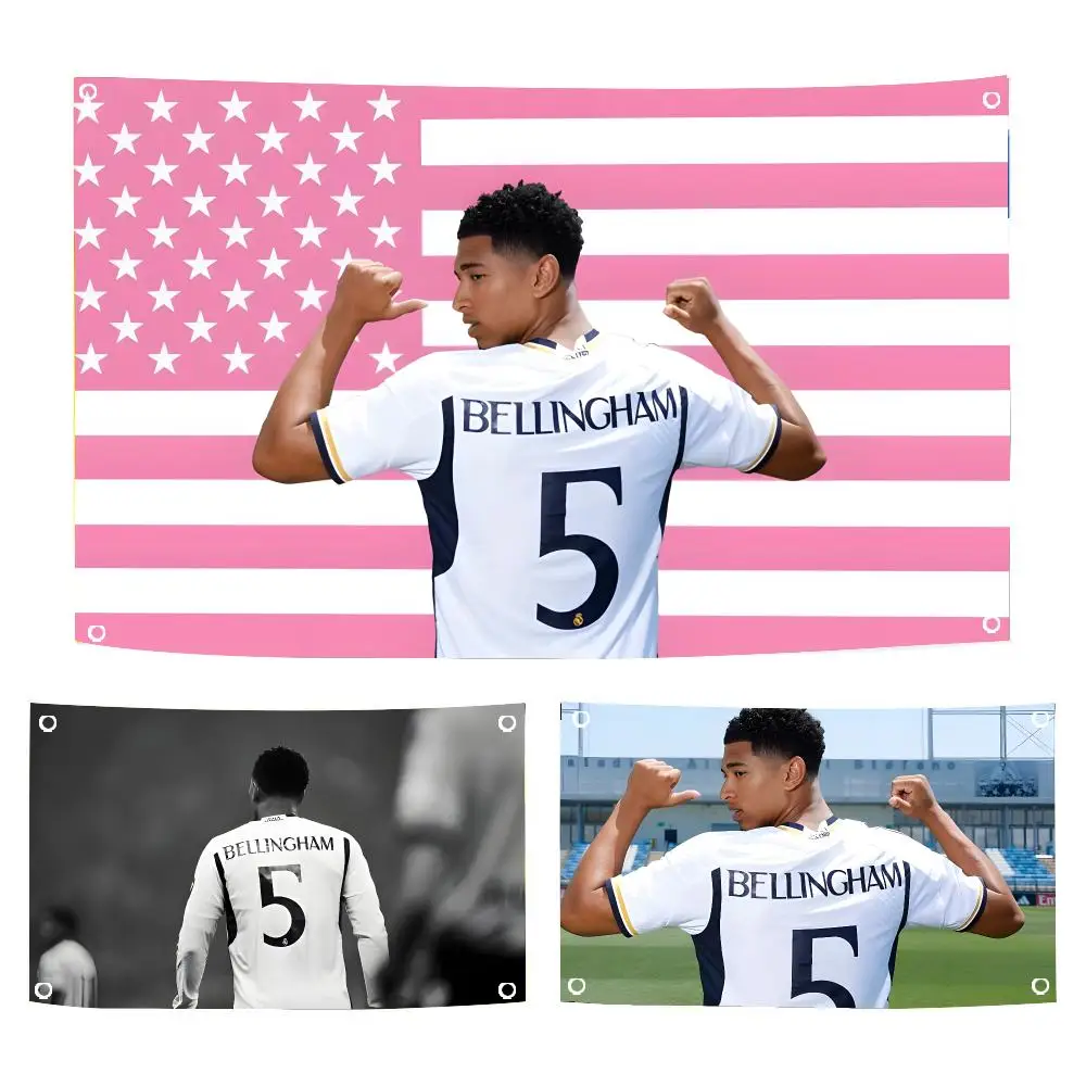 Football Player Jude Bellingham Flags Durable Outdoor Indoor Festive Decoration Classic Design Wall Room Banner