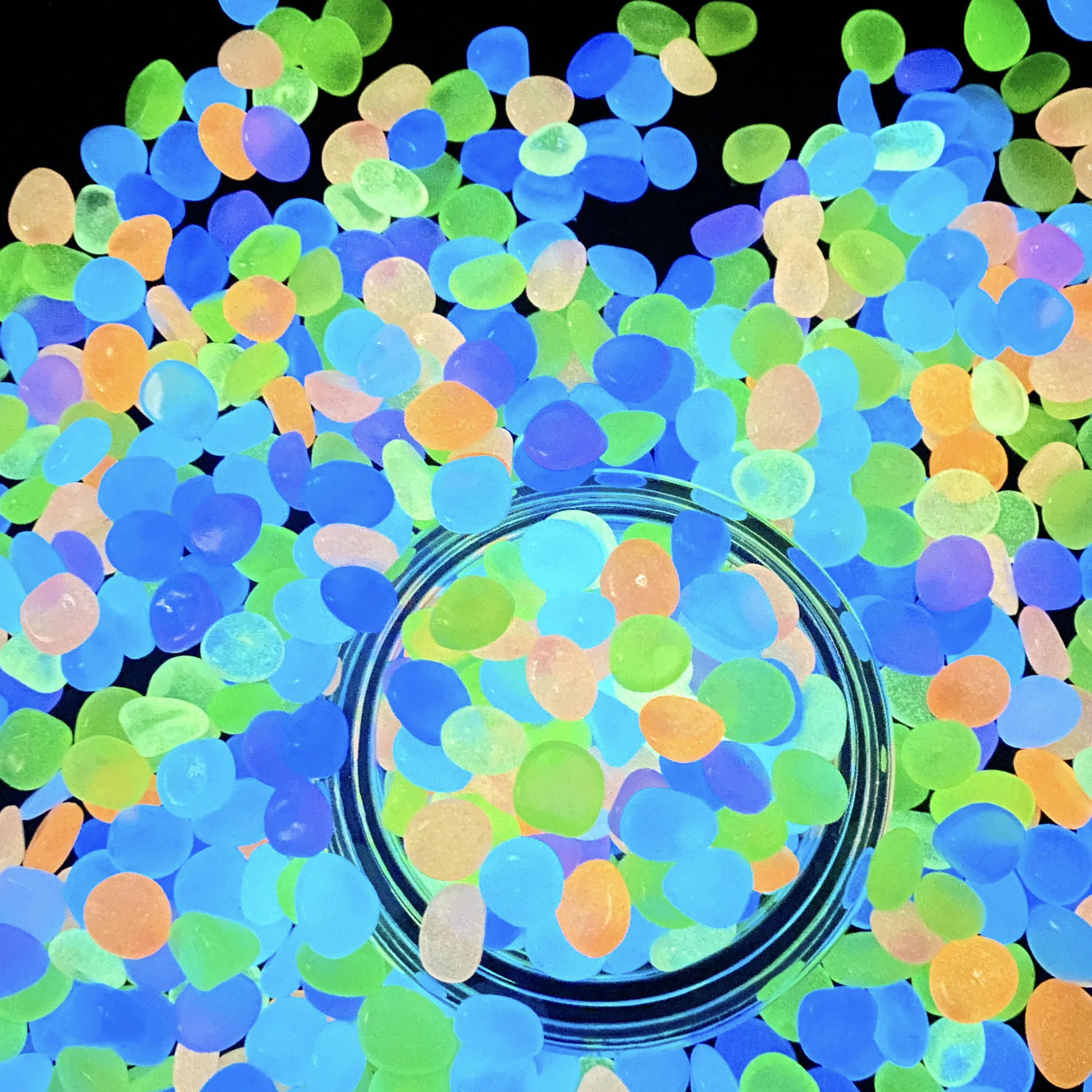 Decoração de jardim vaso de pedra luminosa enchimento seixo ao ar livre para vaso decoração do tanque de peixes jardinagem pavimentação seixo