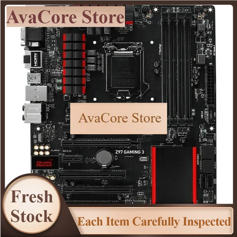 AvaCoreZ97 GAMING 3 With LGA 1150 DDR3 USB 3.0 ATX Motherboard