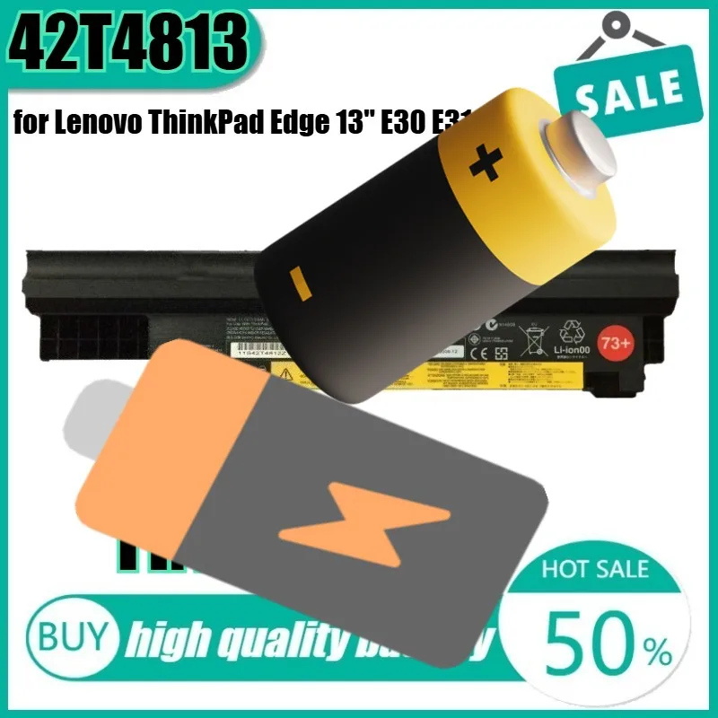 

11.1V 63Wh 42T4813 Laptop Battery for Lenovo ThinkPad Edge 13" E30 E31 57Y4565 42T4812