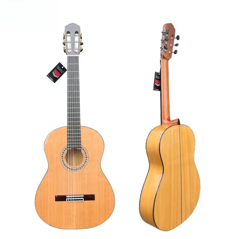Brand OEM/ODM Aiersi Brand Handmade Spanish Vintage Cedar Top with Cypress Back&Side Flamenco Guitar String Instrument