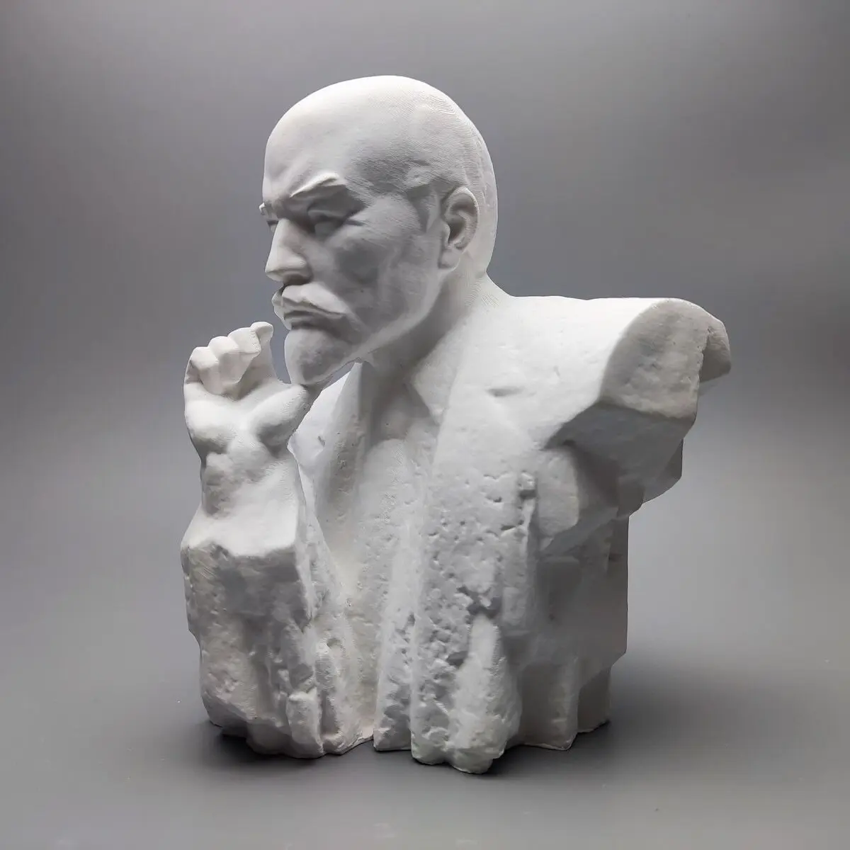 Great Mentor Lenin Plaster Head Plaster Statue Teaching Aids Art Sketch Decorative Art Statue Sculpture Ornaments Model Props