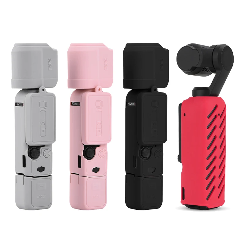 Coque en silicone pour DJI Osmo Pocket 3, caméra à cardan, dégagement rapide, poignée anti-rayures, étui de protection souple, housse anti-bosse