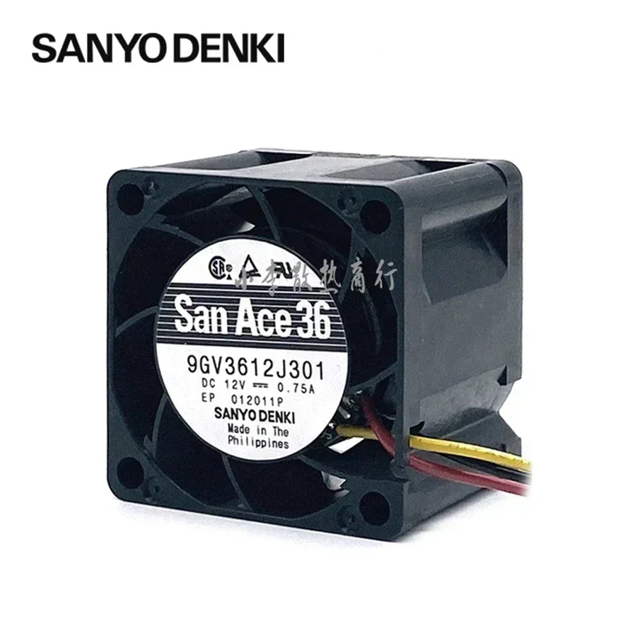 pa  San Ace 36mm Server Fan 3628 36x36x28mm DC12V 0.75A 9GV3612J301 Server Case Cooling Fan