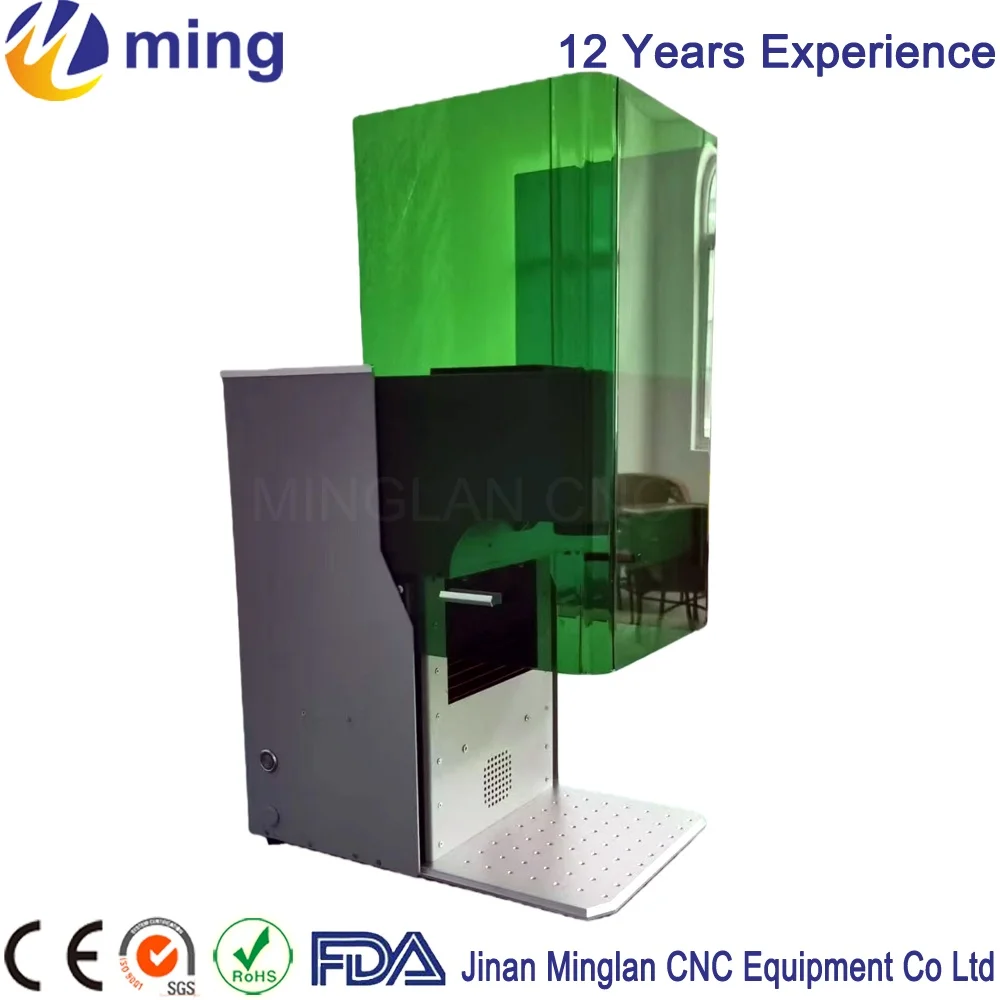 

Недорогая закрытая лазерная маркировочная машина, безопасный волоконный лазерный маркиратор JPT/Raycus 20W 30W 50W