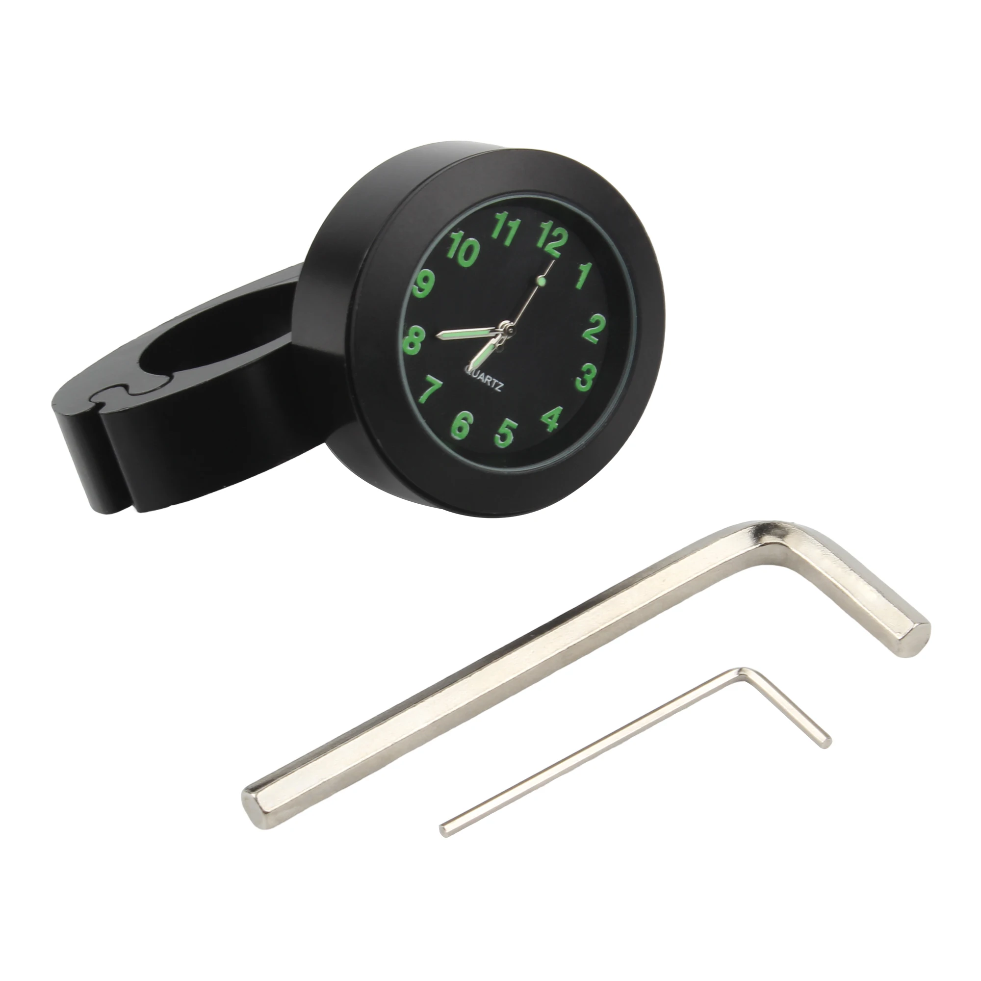 العالمي للدراجات النارية المقود ساعة للرؤية الليلية مقاوم للماء مشبك ساعة للدراجات البخارية الدراجات الترابية دراجة موتوكروس دراجة تجديد