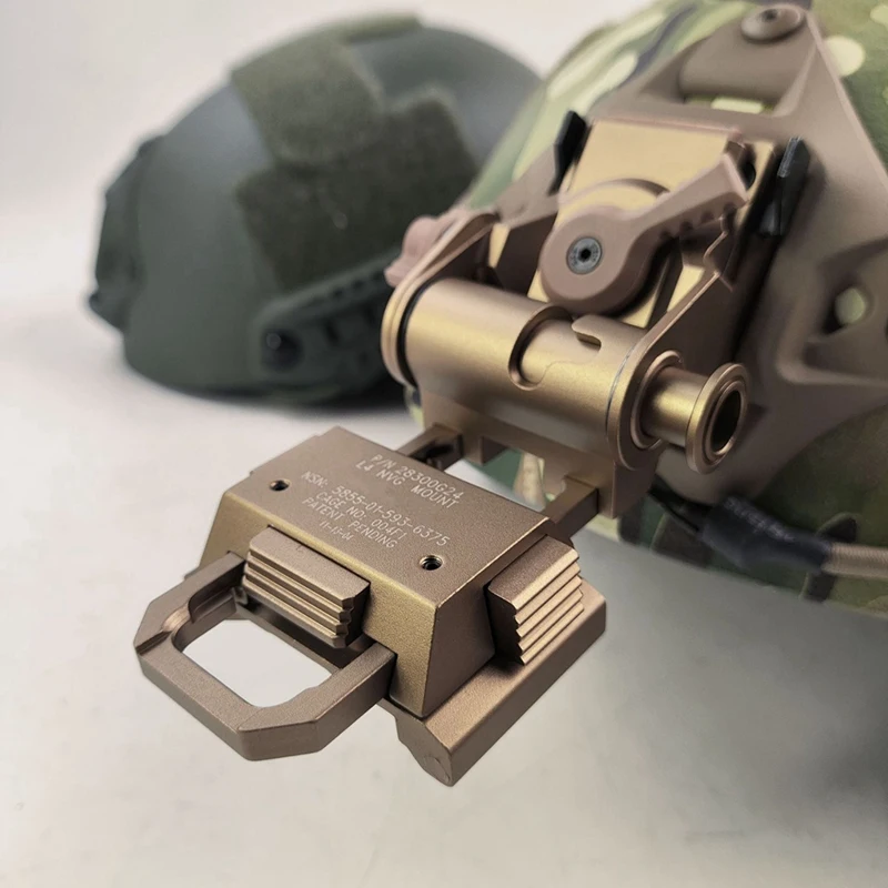 アルミニウム合金バンパー用ナイトビジョン,ヘルメットホルダー,l4g24金属,pvs15pvs18gpnvg18,ヘルメット交換