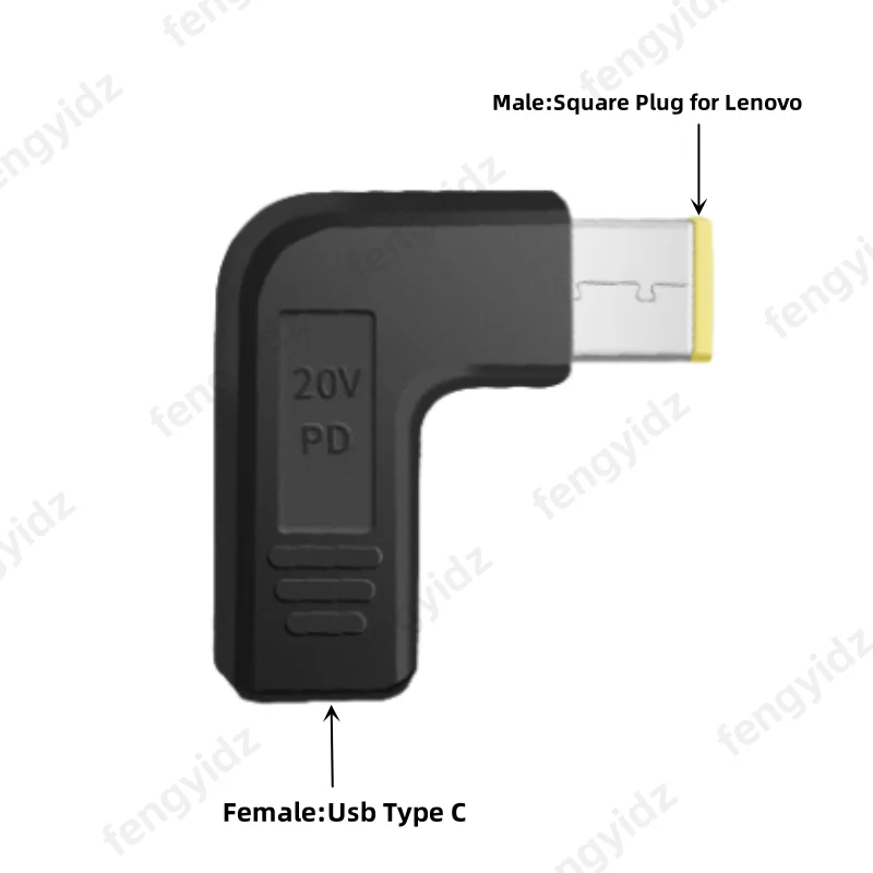 Laptop Power Adapter Connector Dc Plug USB Type C Female to Universal Male Jack Converter for Hp Dell Asus Acer Lenovo Notebook