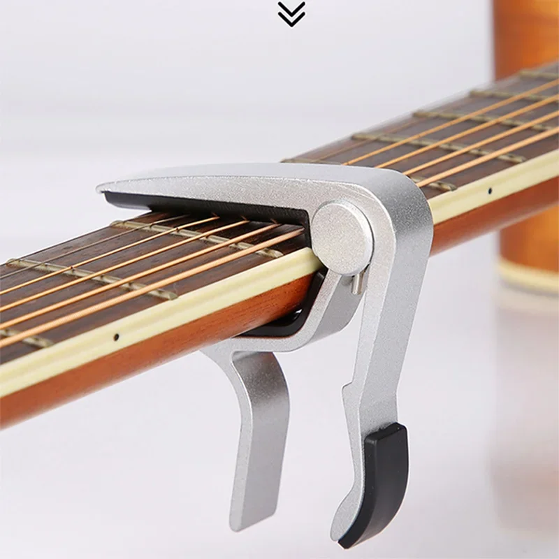 جيتار كابو للجيتار الكهربائي الصوتي الكلاسيكي من سبائك الألومنيوم ضبط المشبك ملحقات الجيتار كابوتراست جيتار