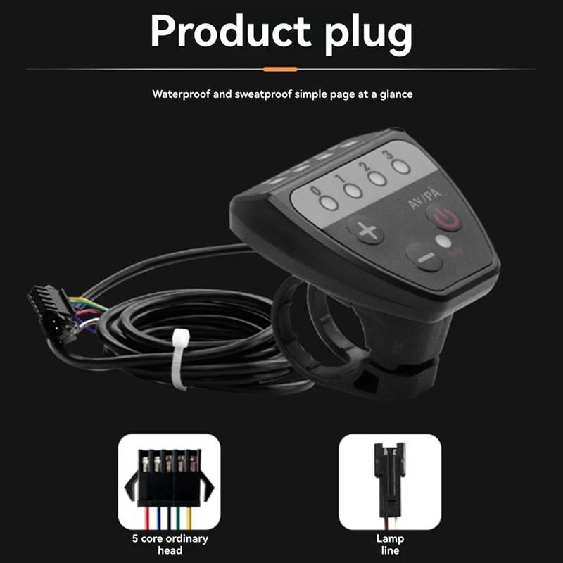 36V 48V 26A Brushless Controller G20 Meter LED Display+130X Throttle Kit for Electric Scooter E-Bike Repair Kit-A32R