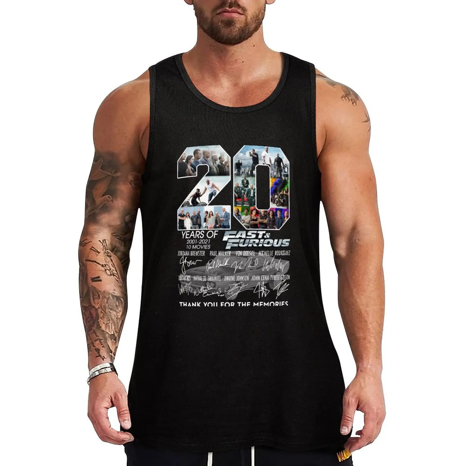 Fást ánd Fúríóús 20 Anniversary Unisex T Shirts Tank Top cute tops gym top man sexy?costume