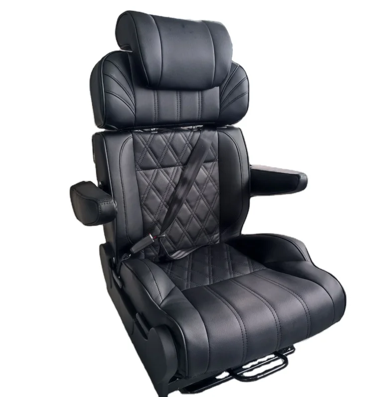 

Leather Rv Seat Bed Motorhome Swivel Sofa Bed Folding Seat Bed