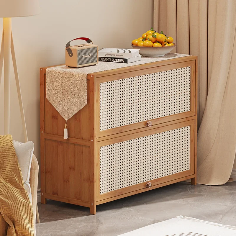 

Solid wood bookcase with door household children's corner bookshelf Internet celebrity American style
