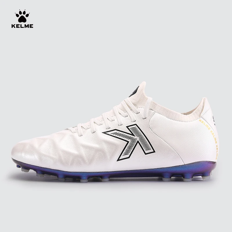 KELME-Training Football Shoes, Grama artificial, Deslizamento-Resistente, Amortecimento, MG, Bezerro-Skin, Chuteiras Jogo, ZX80121058