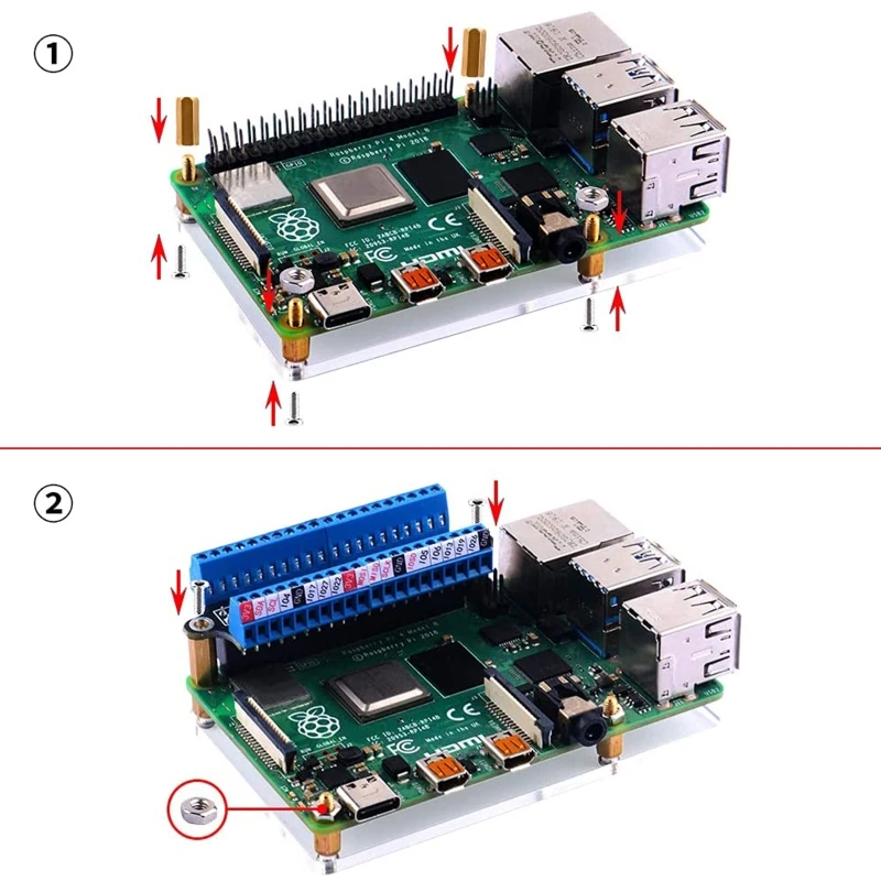 Mini Terminal Board บอร์ดขยาย GPIO Terminal Board สำหรับ 4B/3B +/3B/2B/1B + fo