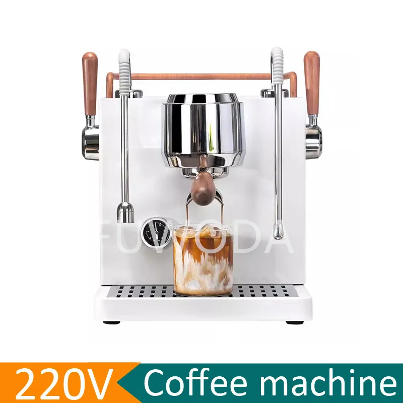 220V Italian Semi-automatic Small Coffee Machine Espresso Coffee Maker Commercial Home Latte Cappuccino Maker  Espresso Machine