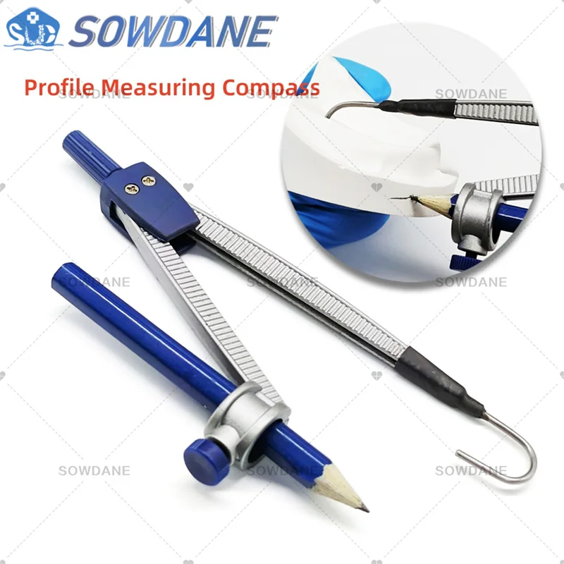 

Dental Profile Measuring Compass Denture Model Analysis Profilometry Tool Denture Making Tool
