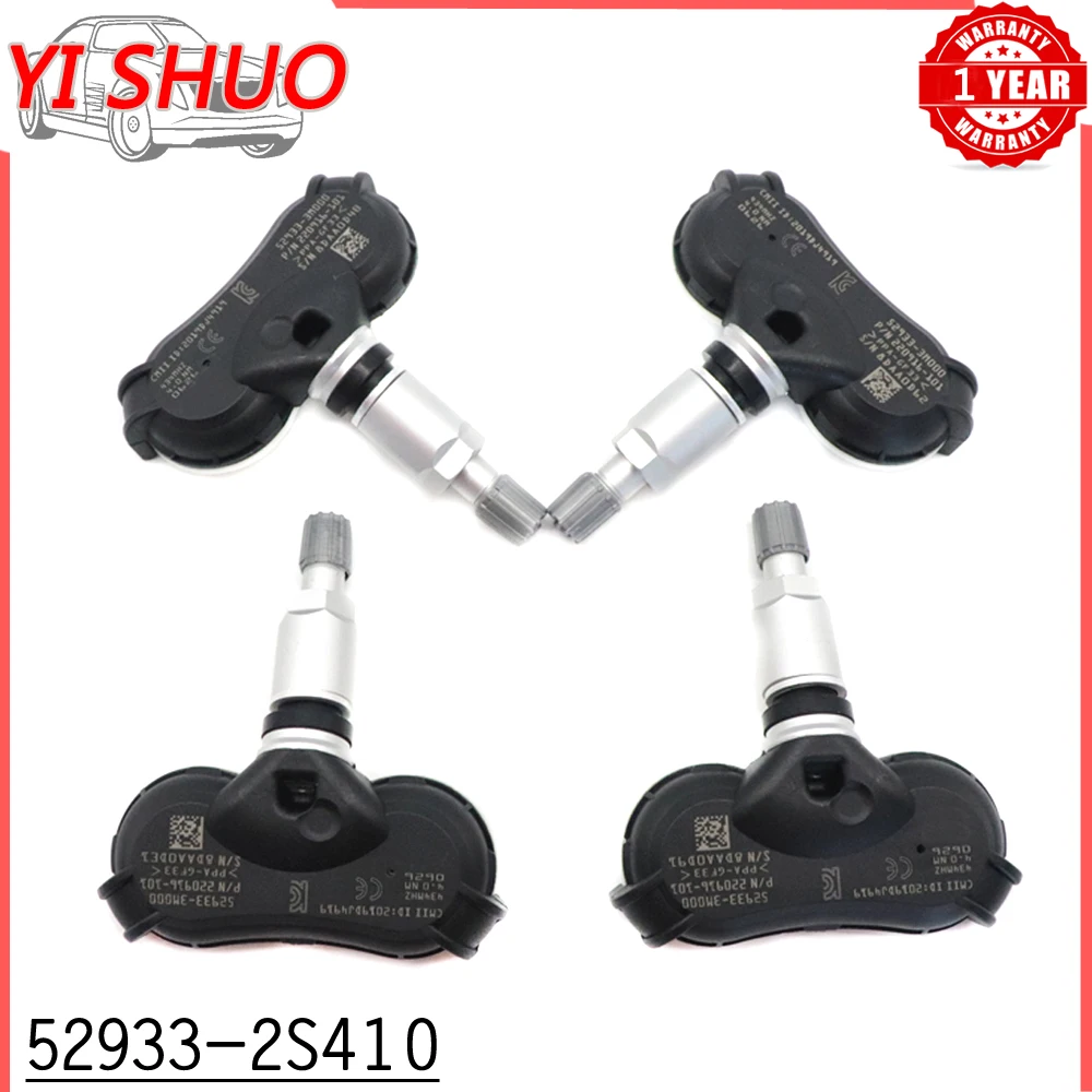 4PCS Car Tire Pressure Monitor Sensor TPMS for 13-15 HYUNDAI IX35 TUCSON [LM] KIA SPORTAGE [SL] 434MHz 52933-2S410 529333M000