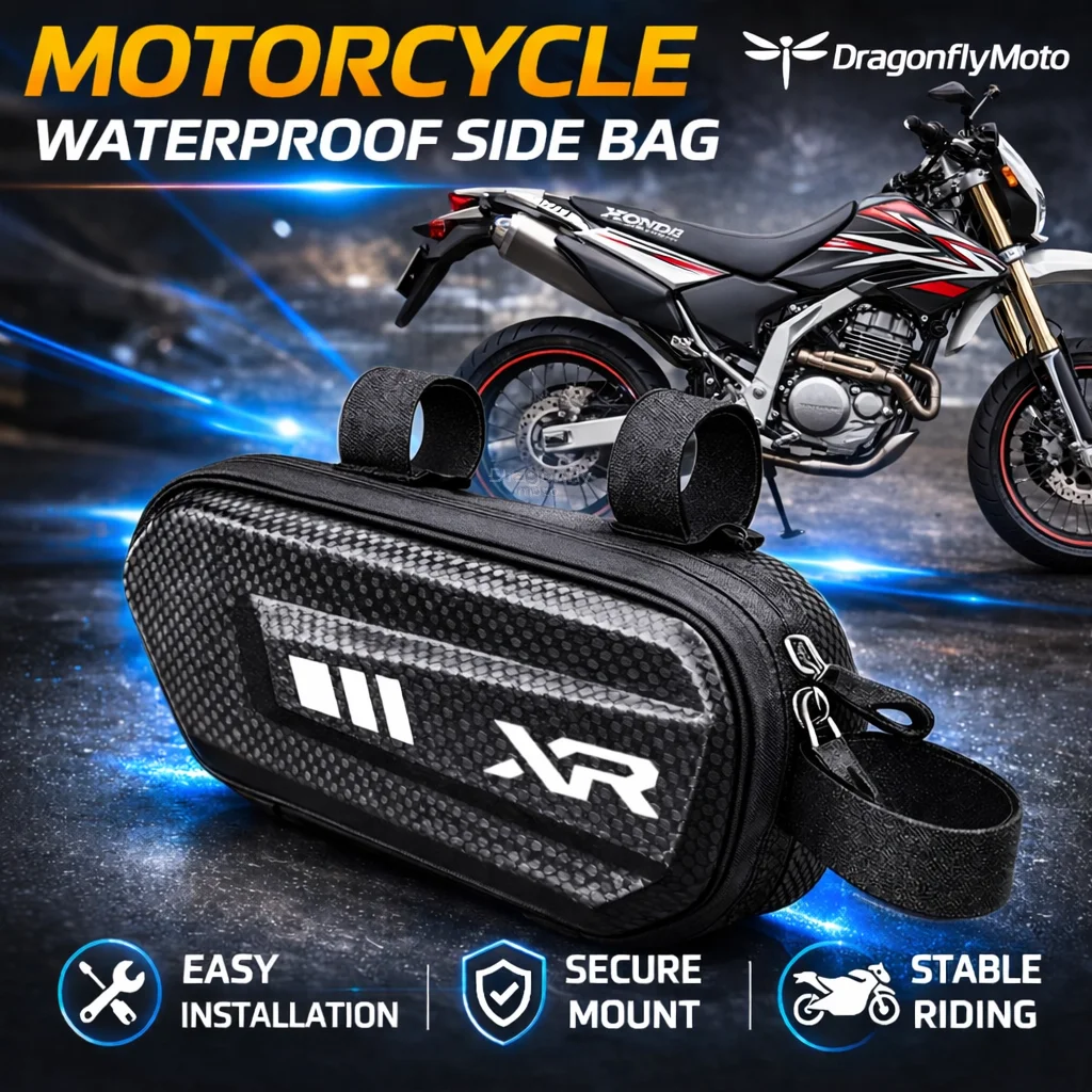 

Large Capacity Motorcycle Side Bag For Honda XR230MOTARD XR 230 250 400 125 2005-2012 Waterproof Multifunctional Storage Pouch