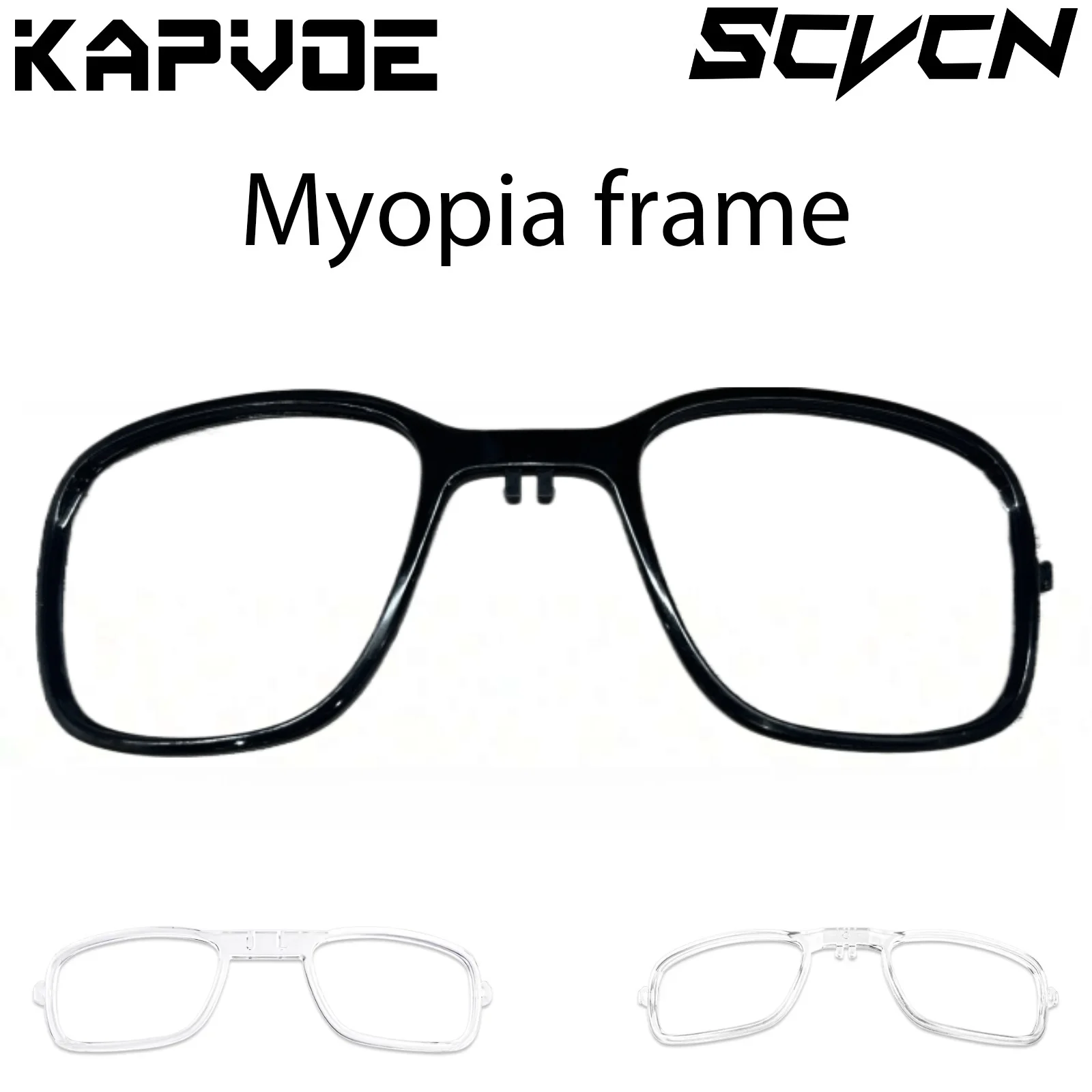 Myopia Frame for Kapvoe Sunglasses Insert Clip-On Prescription Clip for SCVCN Cycling Glasses Bike Glasses Prescription Frame
