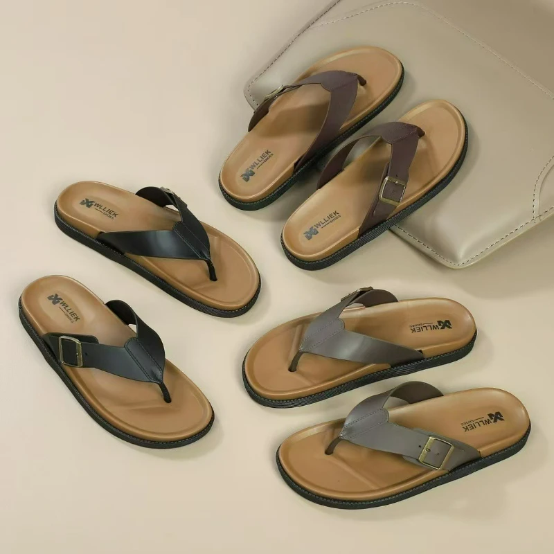 Summer Men Slippers New Fashion Casual Flip Flops for Men with Anti-Slip Beach Sandals Features Shoes for Men
