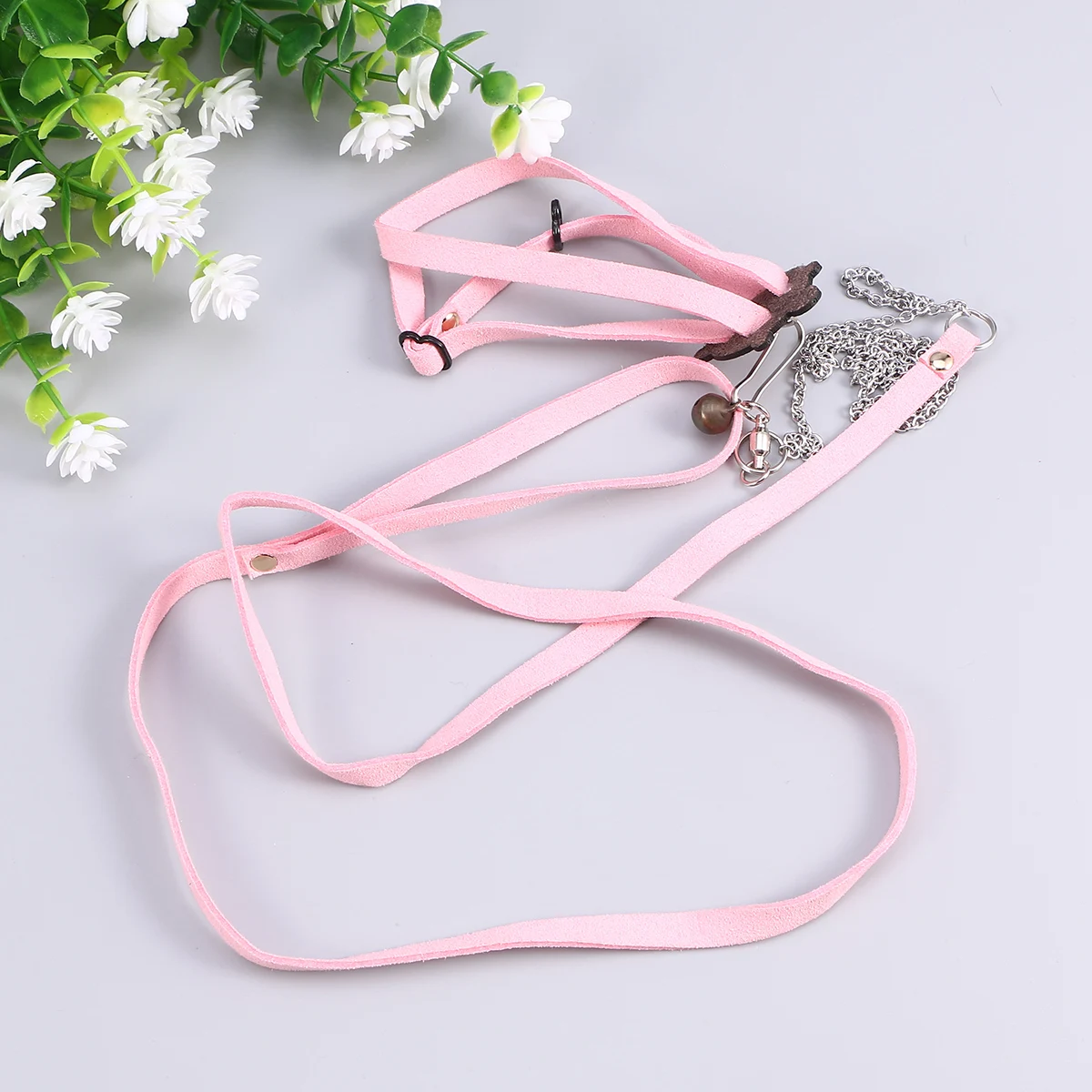 

Pet Carrier Lizard Leash Soft Faux Tortoise Walking Rope Small Animal Reptile Harness Pet Training leash Turtle Lead