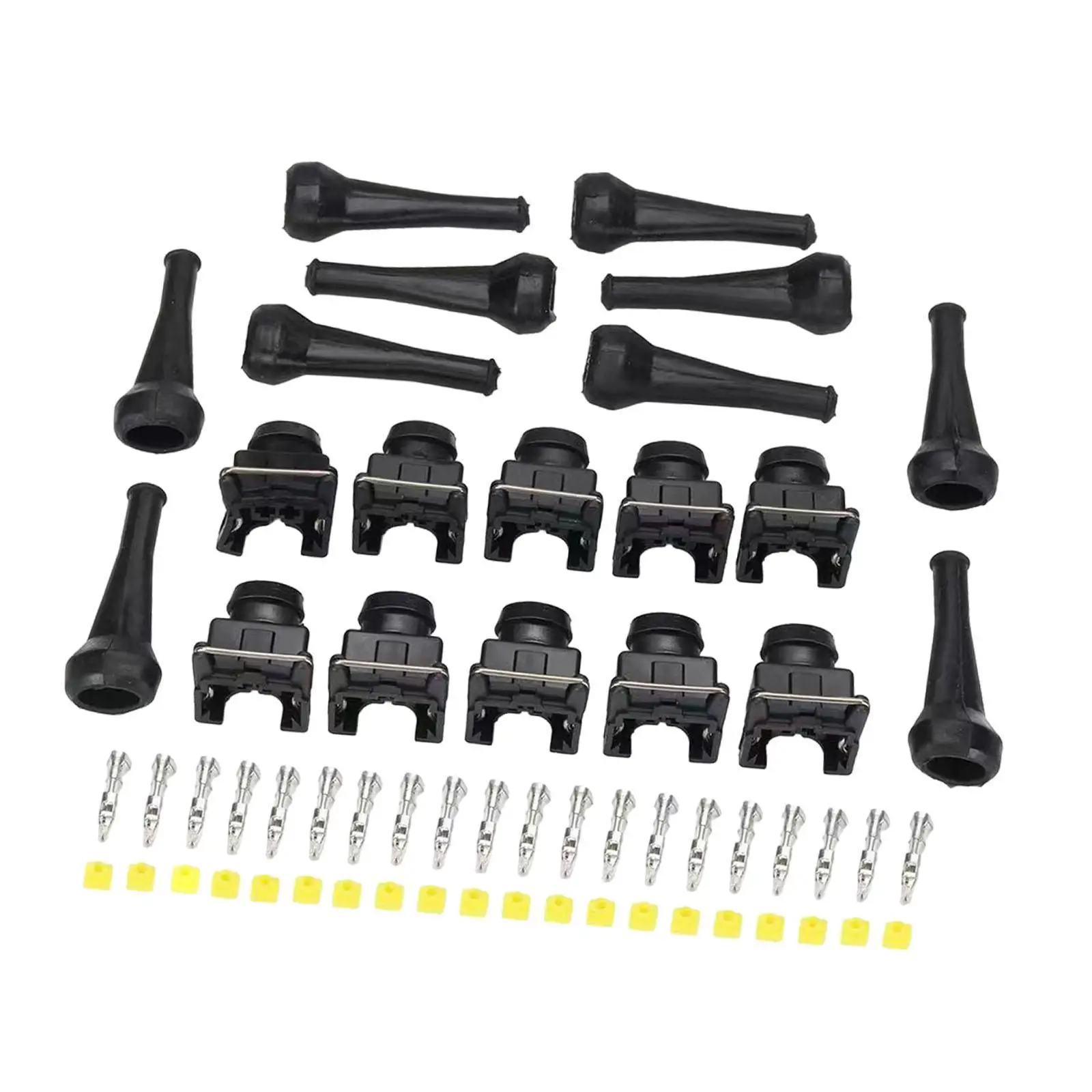 10 Pieces Injector Connectors Plug Accessories 2 Pin Connectors Set