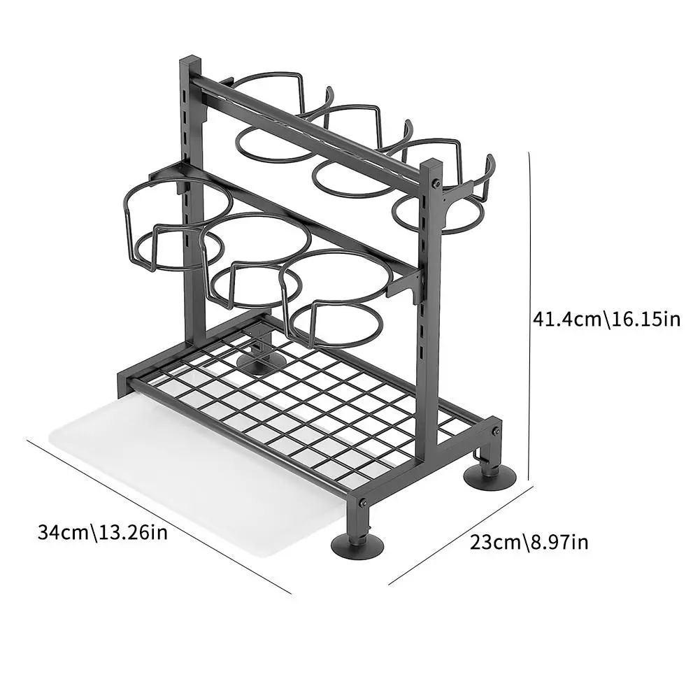 2 TierS Water Bottle Organizer For Stanley Cup Cup Holder Water Bottle Storage Rack For Cupboard Cabinet Pantry Kitchen Tabletop