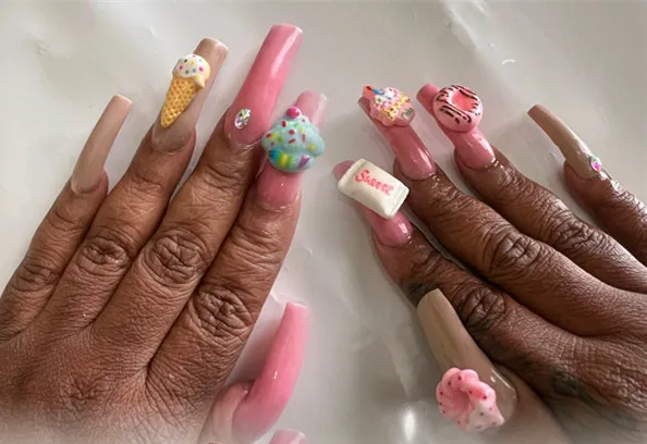 20 Teile/beutel Gemischte Stil Harz Süßigkeiten Keks Lebensmittel Nail art Telefon Fall Haarnadel Kühlschrank Handgemachte DIY Charms Zubehör Dekoration – Detail 6