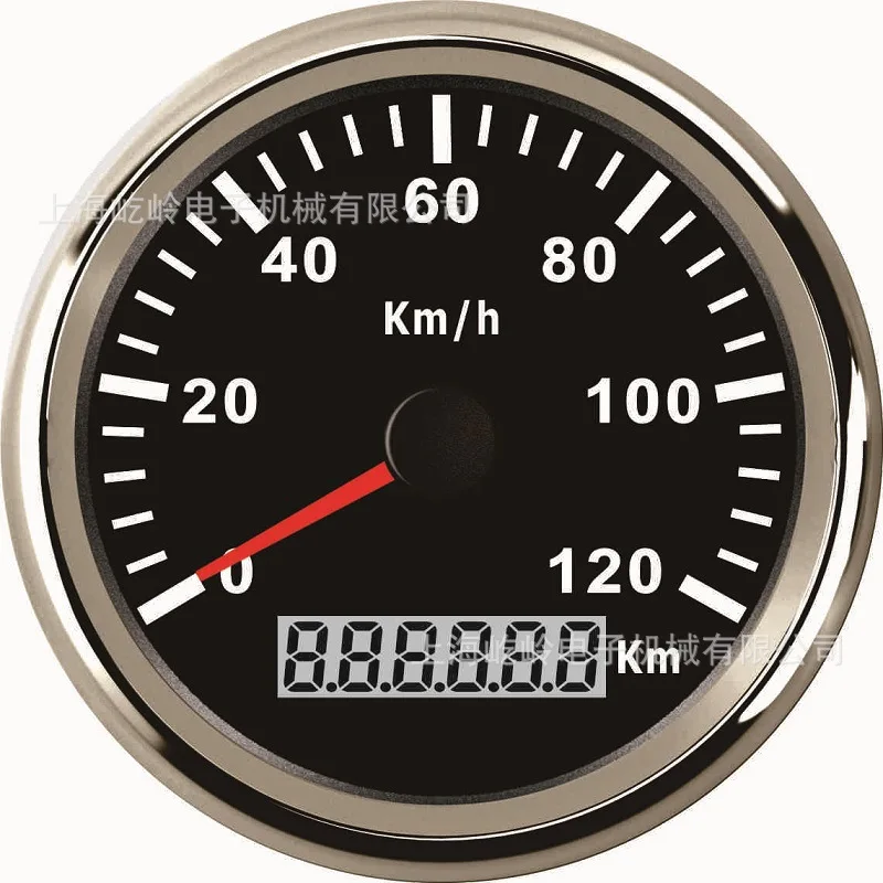 85mm Waterproof Speedometer Odometer, Vehicle/ship Km/h, with Backlight, Powered on And Ready To Use