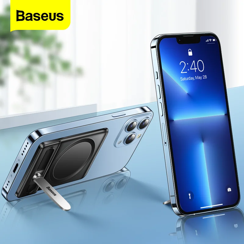 

Baseus Magnetic Phone Holder Stand 360°Adjustable Phone Support For iPhone 13 12 Pro Max Foldable CellPhone Holder Bracket Mount